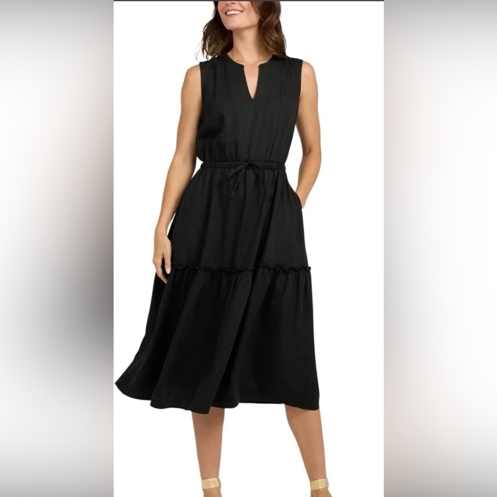 TIERED MIDI DRESS